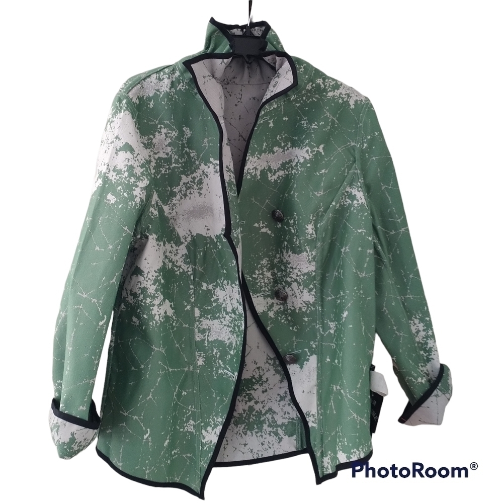 Reversibles Green Graphic Print Reversible Jacket XL